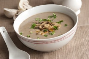 Oyster mushroom soup