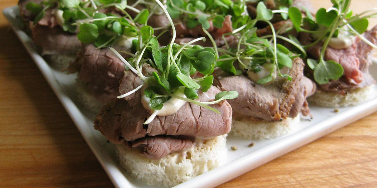 Roast Beef Tea Sandwiches