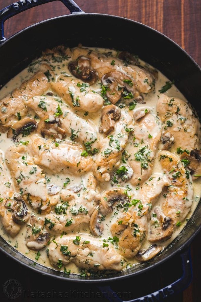 Creamy Herb Mushroom Chicken