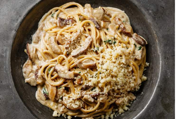 One Pot Creamy Mushroom Pasta