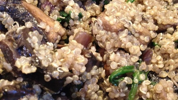 Quinoa With Mushrooms