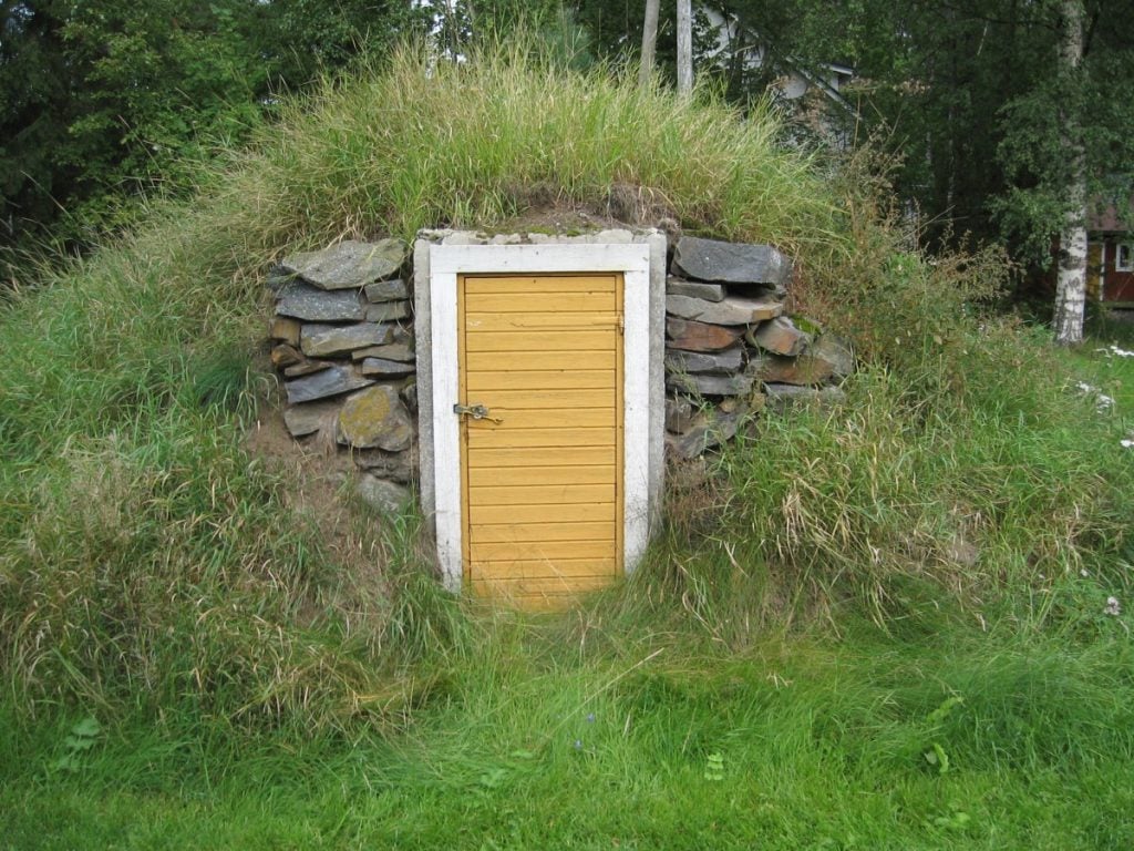 Learn how to build a root cellar like this one on your farm.