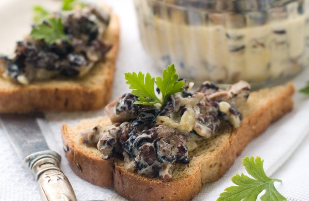 Can you eat mushroom stems? Enjoy chopped mushroom caps and stems on toast. 