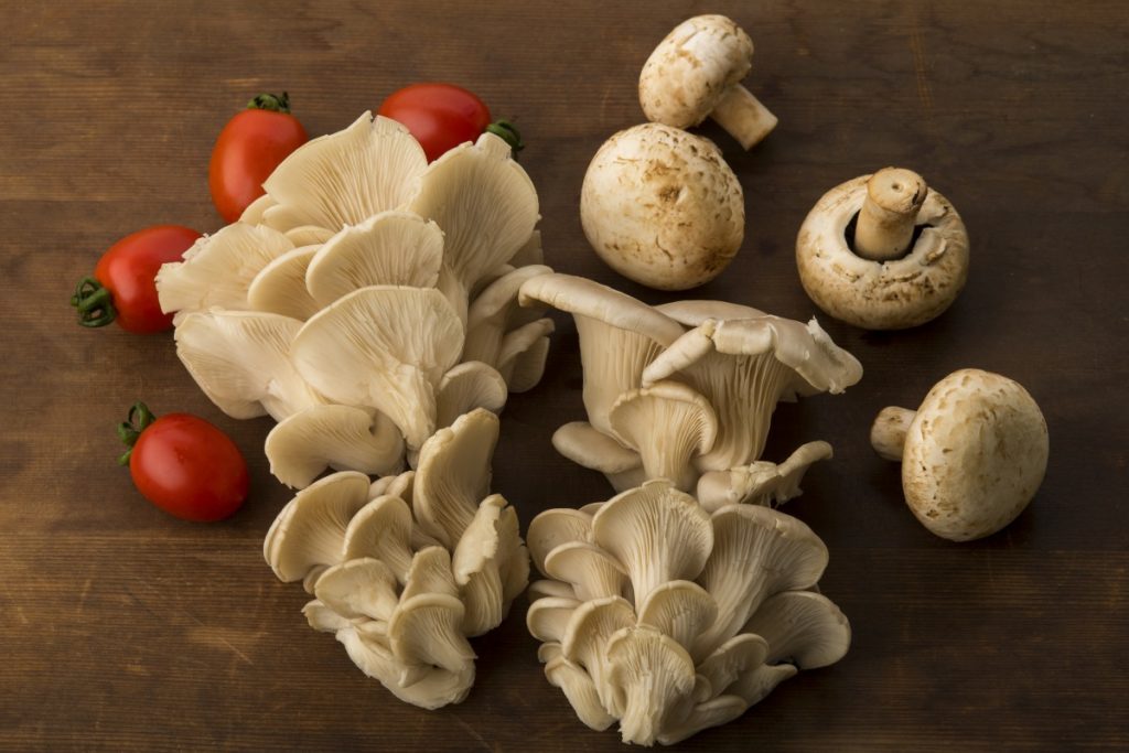 You can serve button mushrooms and oyster mushrooms to your baby from six months of age.