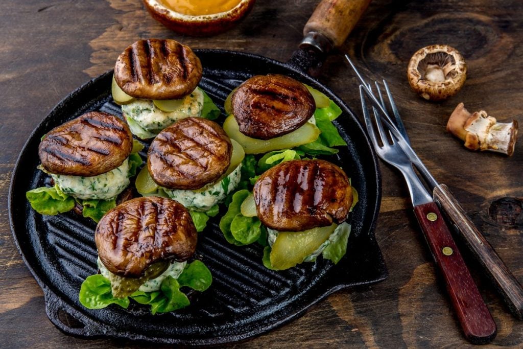 Portobello mushroom burgers