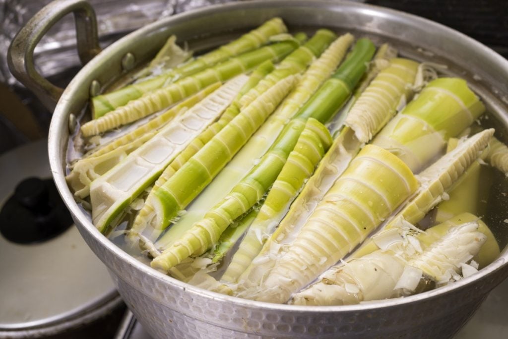 Cooking bamboo shoots