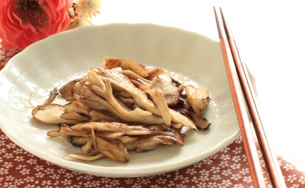 Sauteed maitake mushrooms